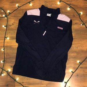 Vineyard Vines Navy Lacrosse Pullover